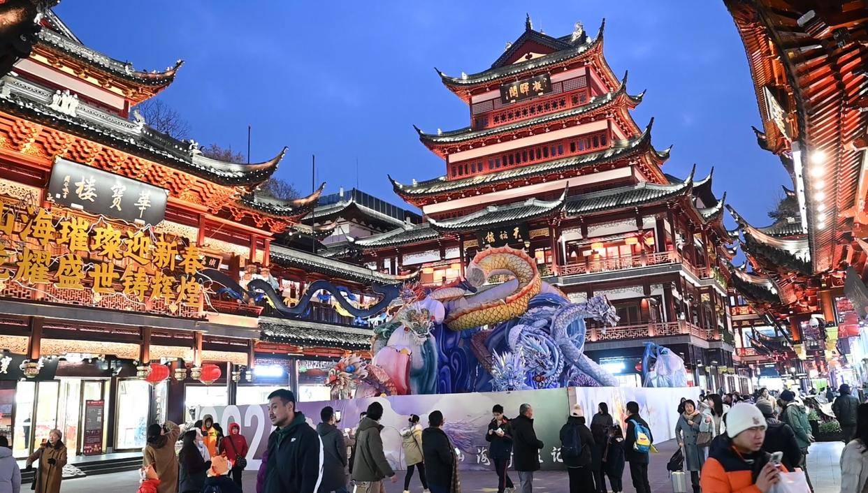 龙年豫园灯会将于1月21日启幕,灯组搭建难度为历史之最_主题_生肖龙