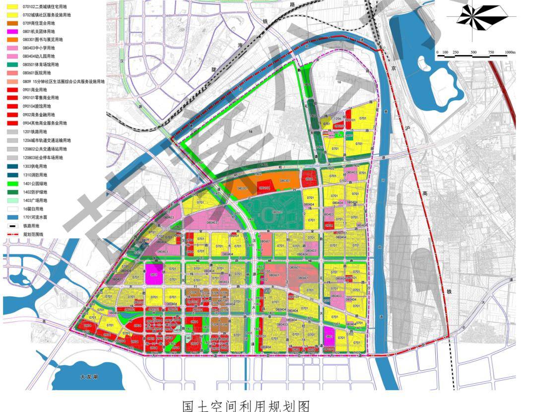 非建设用地主要有河流水面等《徐州市新城区北单元详细规划》规划范围