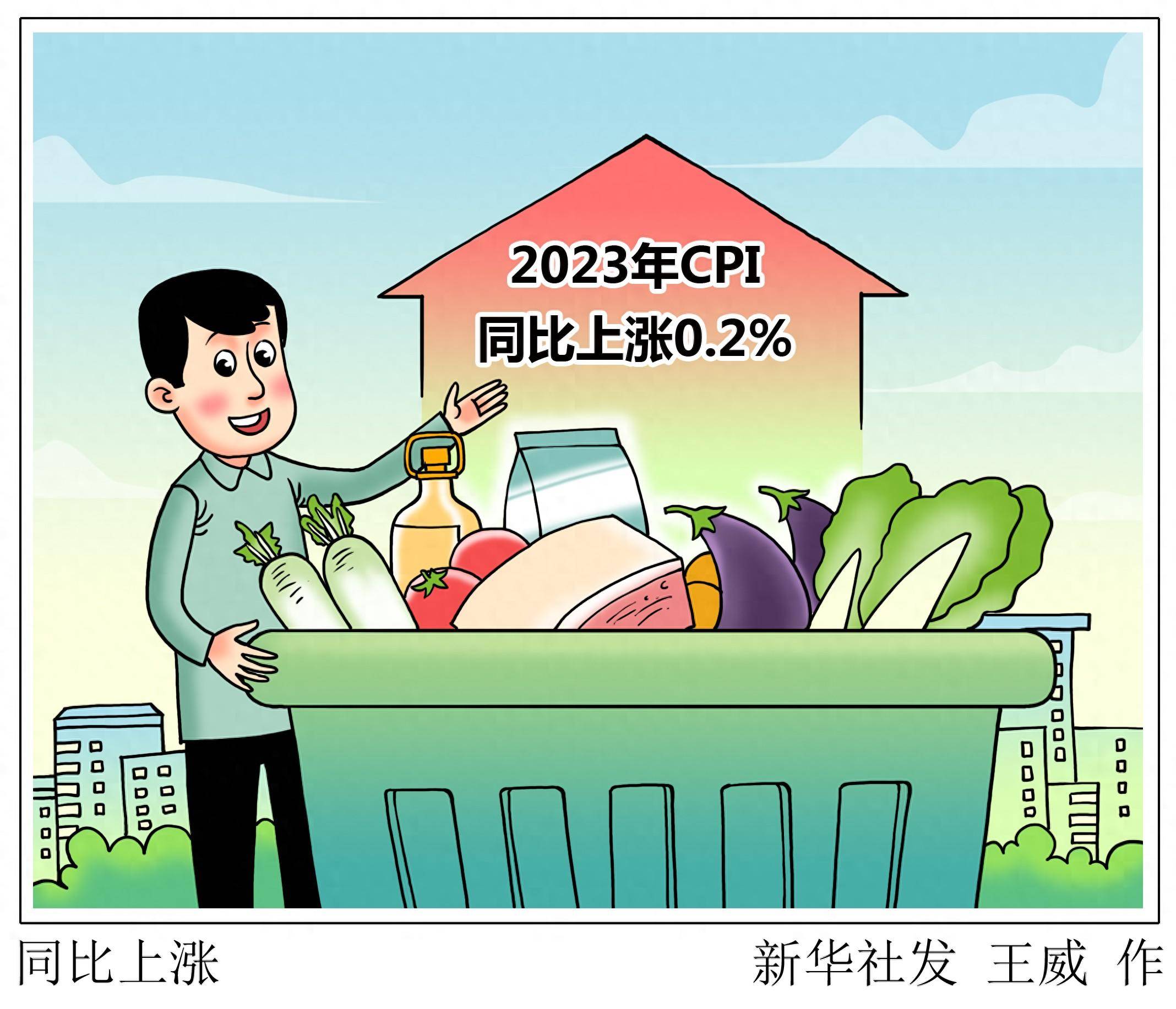 新华社图表,北京,2024年1月12日(漫画)同比上涨国家统计局1月12日发布