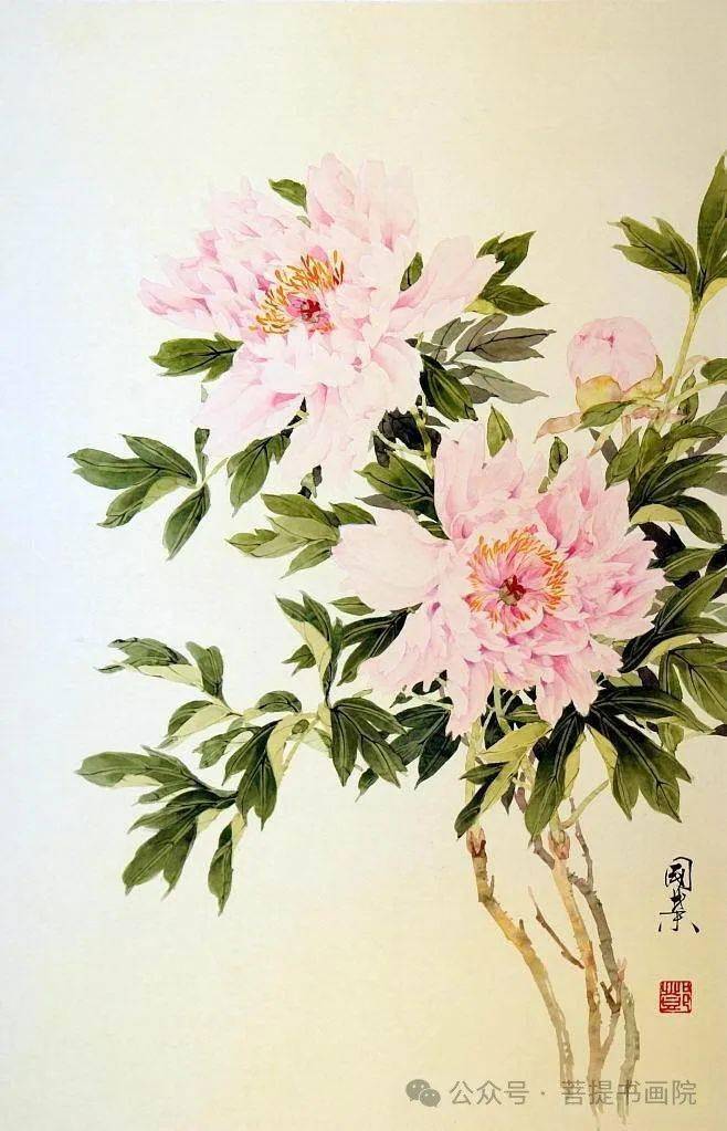谭老师为你分享国画家笔下的芍药花作品_平台_艺术_江尚仁