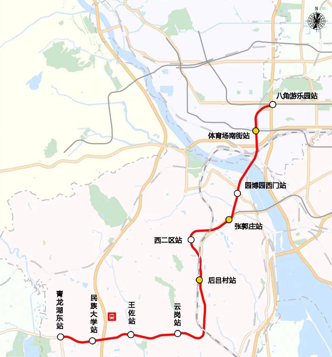 北京地铁1号线支线今起开建!将新建9座车站,线路图