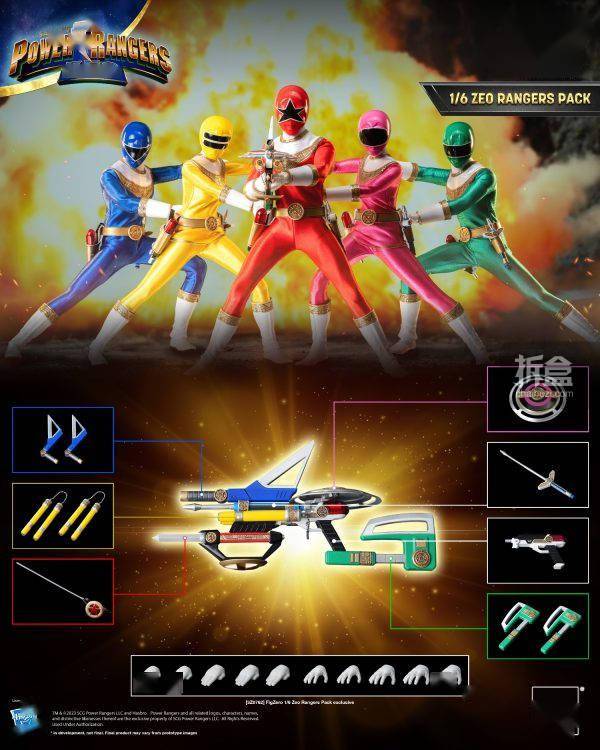 threezero figzero 恐龙战队希奥战士套装 1/6特摄人偶_figzero_能量