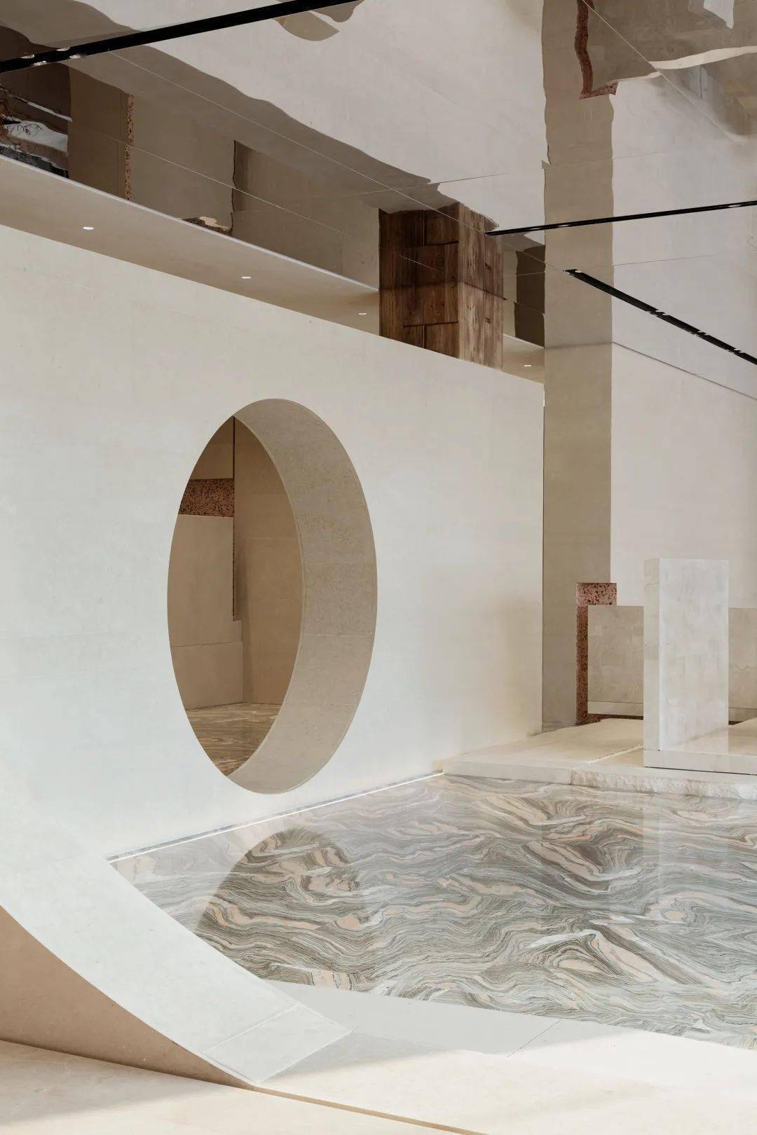 苏州平江·润宸售楼处,水云纱大理石演绎一场昆曲的姹紫