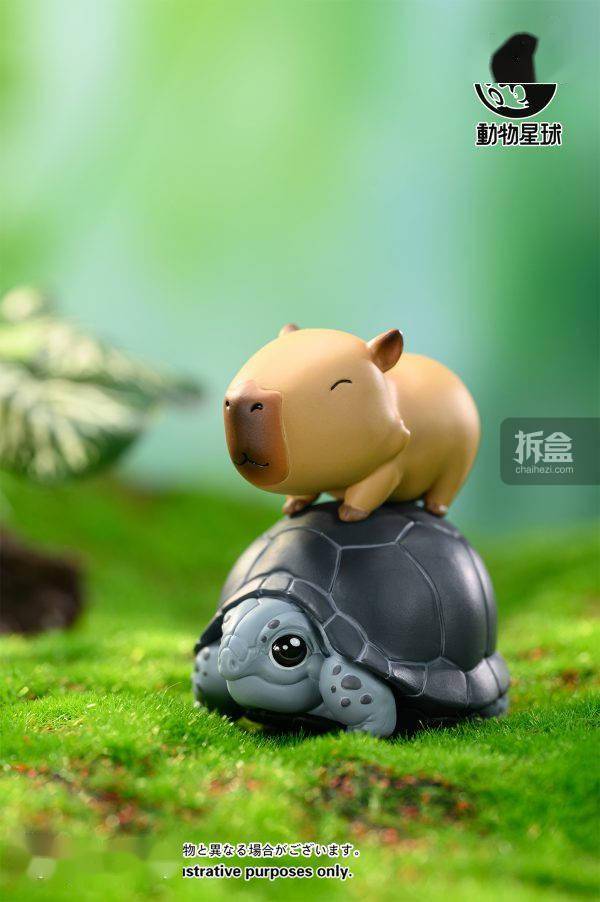 动物星球 卡皮巴拉 水豚网红表情包 可爱萌宠 盲盒手办摆件