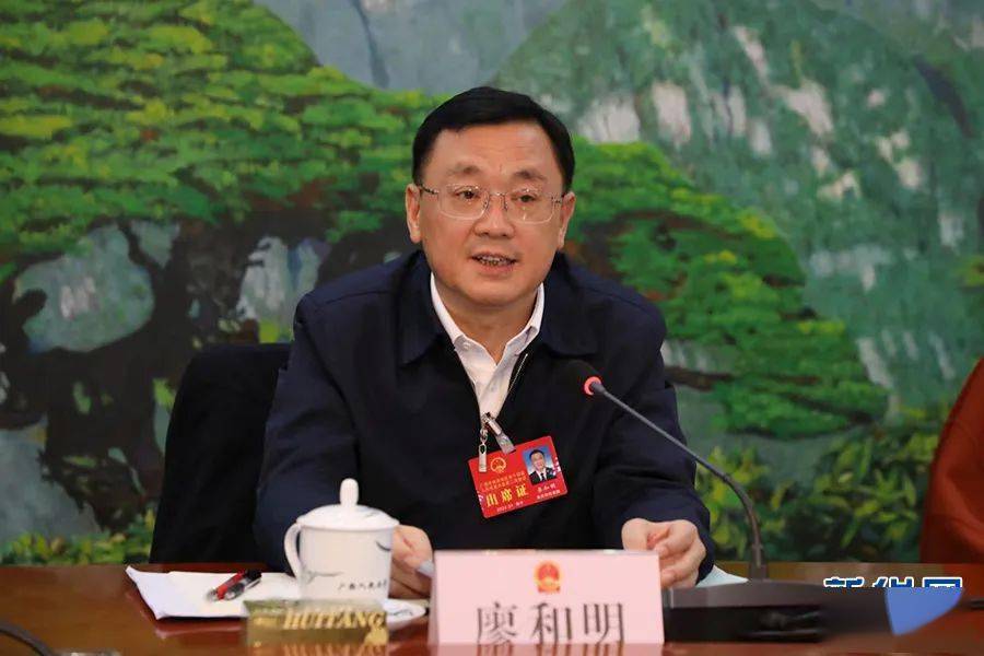 来宾市长廖和明2024年广西两会期间