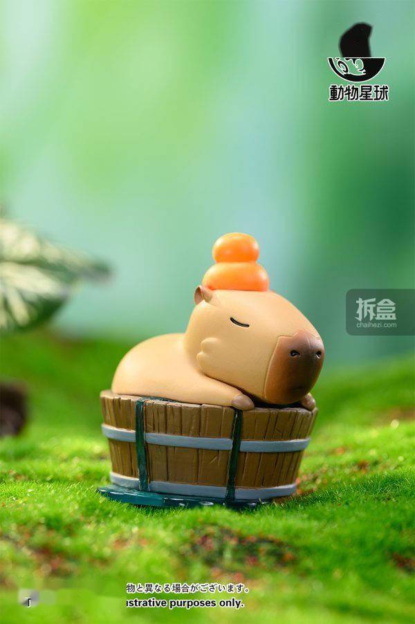 动物星球 卡皮巴拉 水豚网红表情包 可爱萌宠 盲盒手办摆件