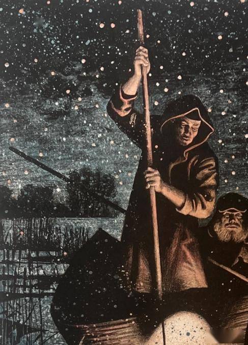 馆藏赏析—奥列格·米哈伊洛夫(俄罗斯)《狩猎者》_作品_艺术_for