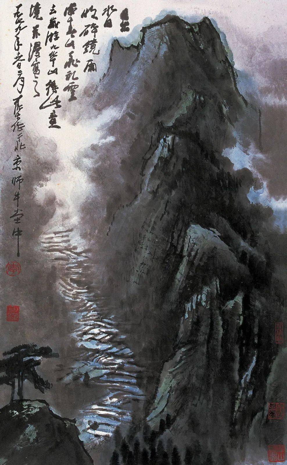 李可染的山水画做到了厚重美的高峰!_艺术_cm_作品