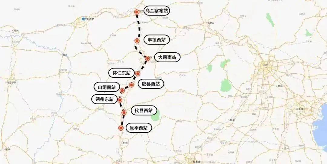 途径大同,朔州,忻州三地,这一高铁力争年底建成通车