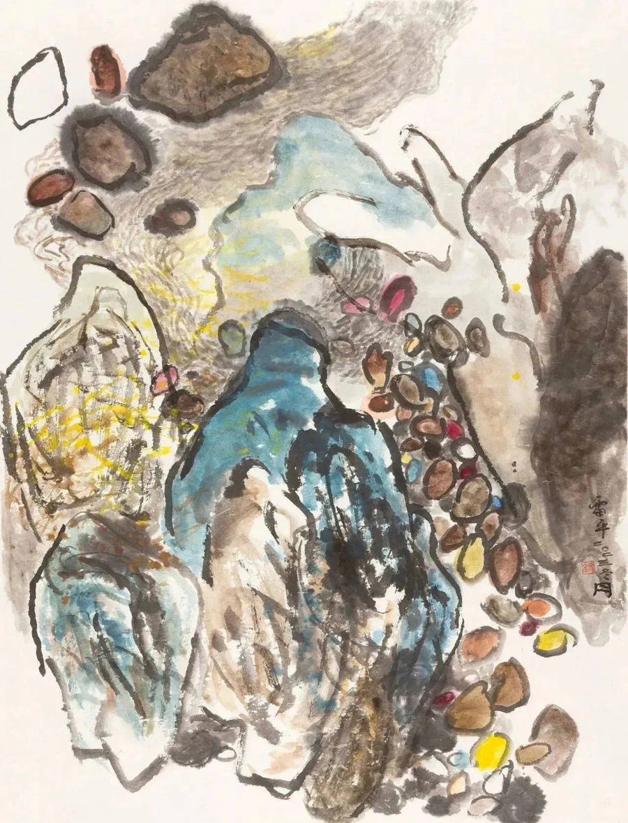 张雷平:"走走停停"中探索中国笔墨,为情绪和感知而书写_展览_作品