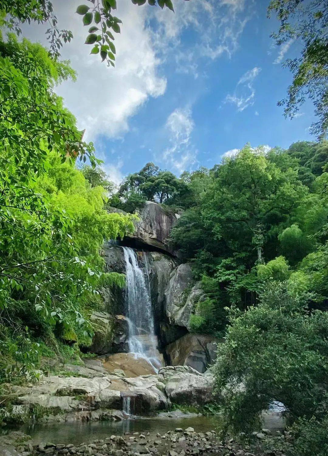 詩路天台┃《題石橋寺山井》 北宋61趙湘_東晉_飛瀑