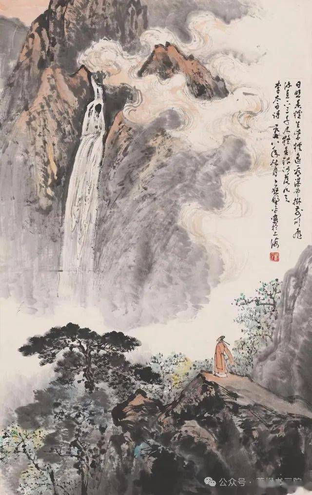 谭老师为你分享国画庐山山水画作品