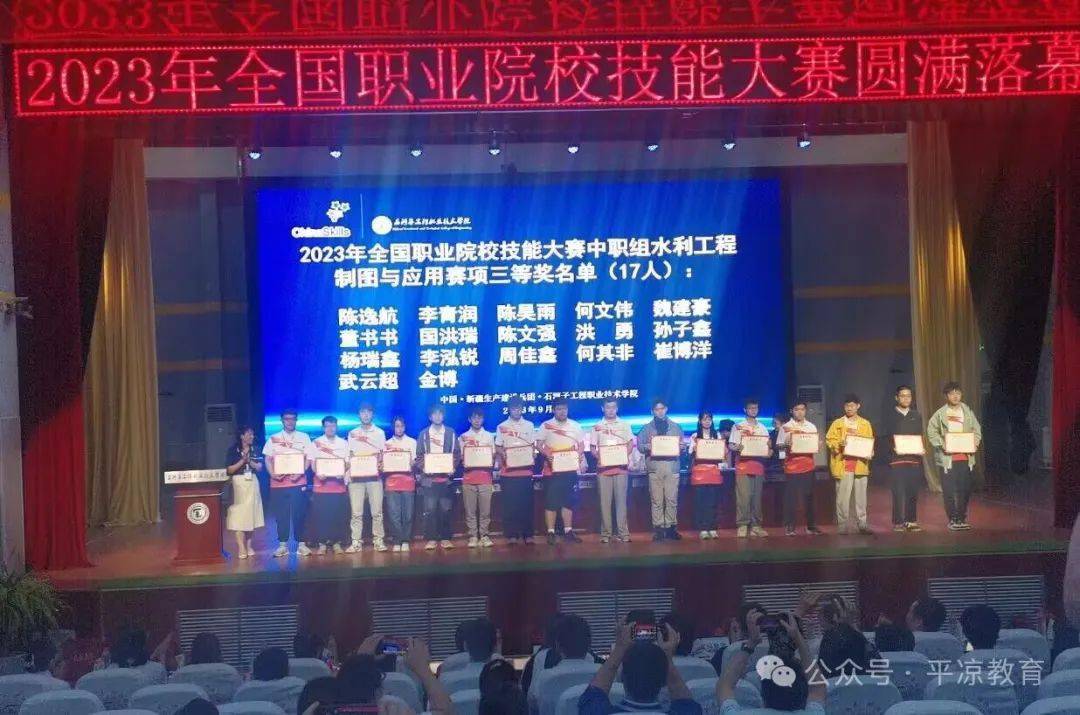 【职教】平凉市参加2023年全国职业院校技能大赛和2024年全省职业院校