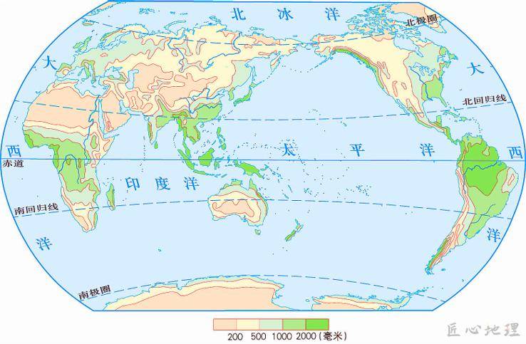 世界地图回归线图片