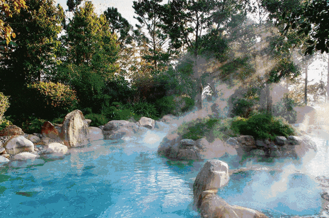 二月泡温泉,暖意融融过大年