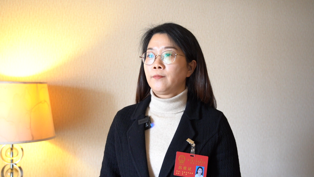 市人大代表李芳:"我带来的是关于交通安全方面的建议,有一些交通事故