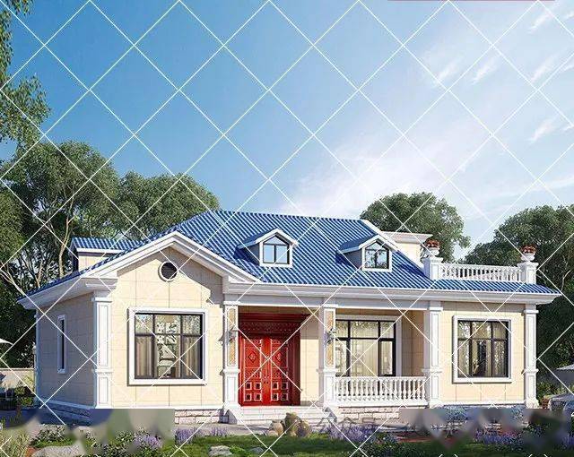 2024最新一层带阁楼乡村养老别墅自建房_图纸_设计_农村
