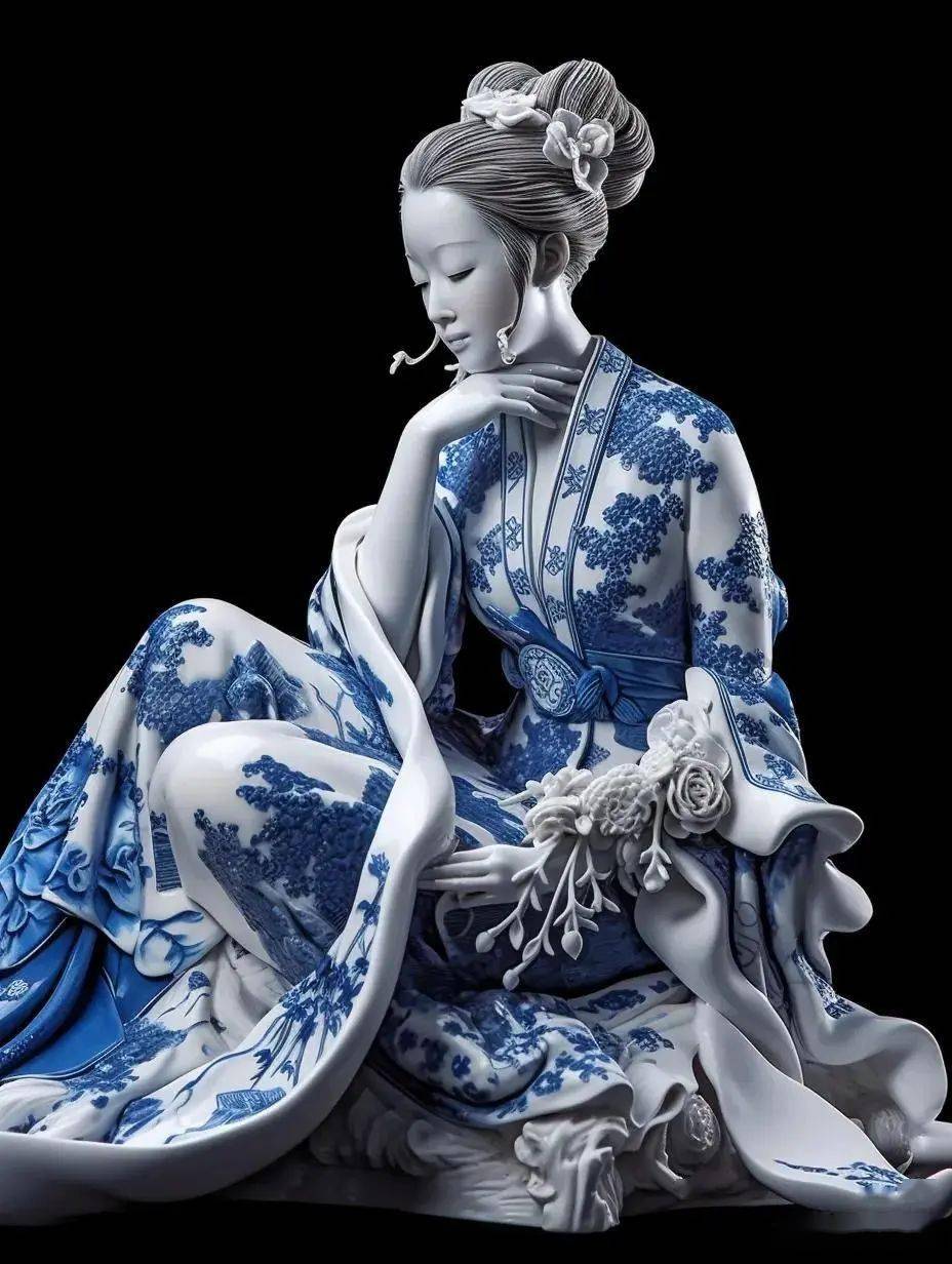 青花瓷美人