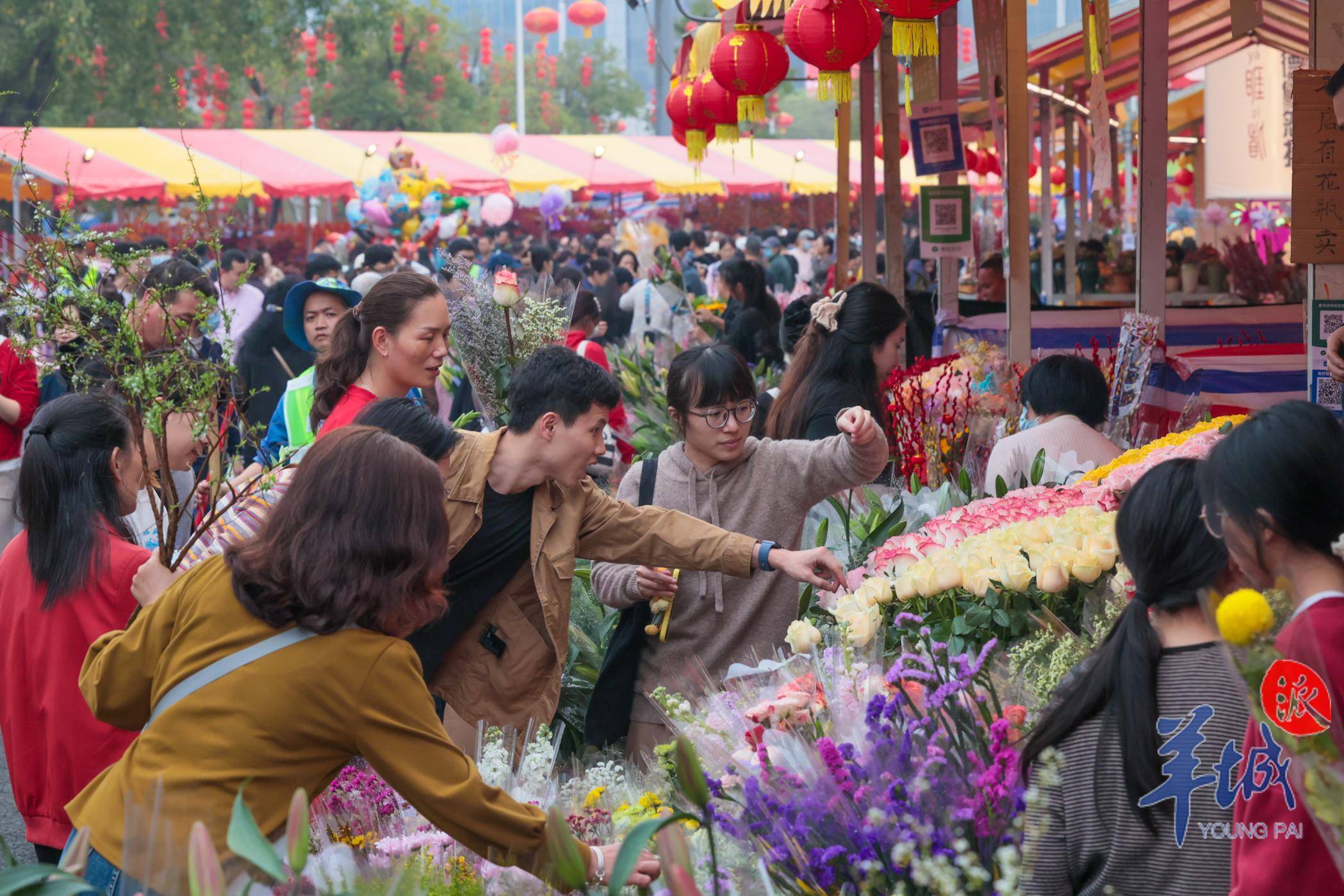 广州逛花市图片