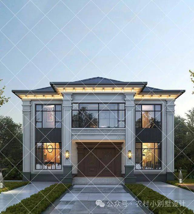 10套带阳光房的二层小别墅,带阳光房的农村二层别墅_图纸_设计_布局