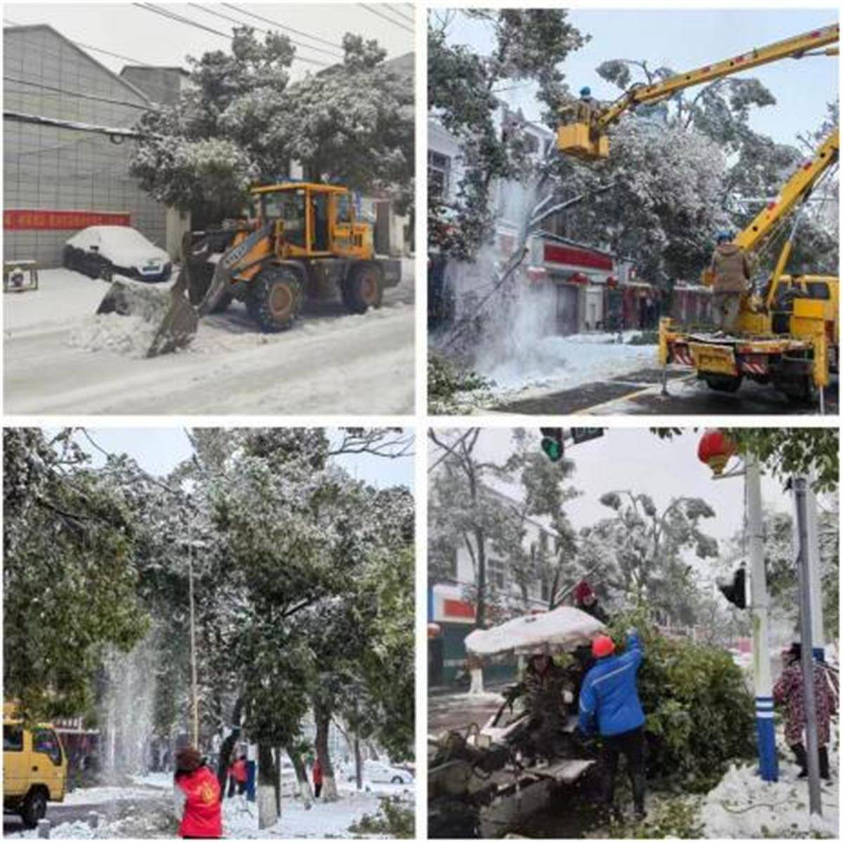 武汉黄陂祁家湾街党员干部齐上阵,吹响铲冰除雪"集结号"