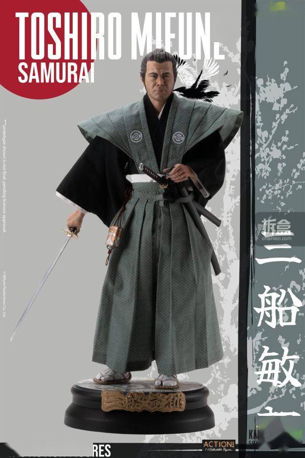 infinite statue 传奇演员 三船敏郎 黑泽明 1/6可动人偶_电影_浪人
