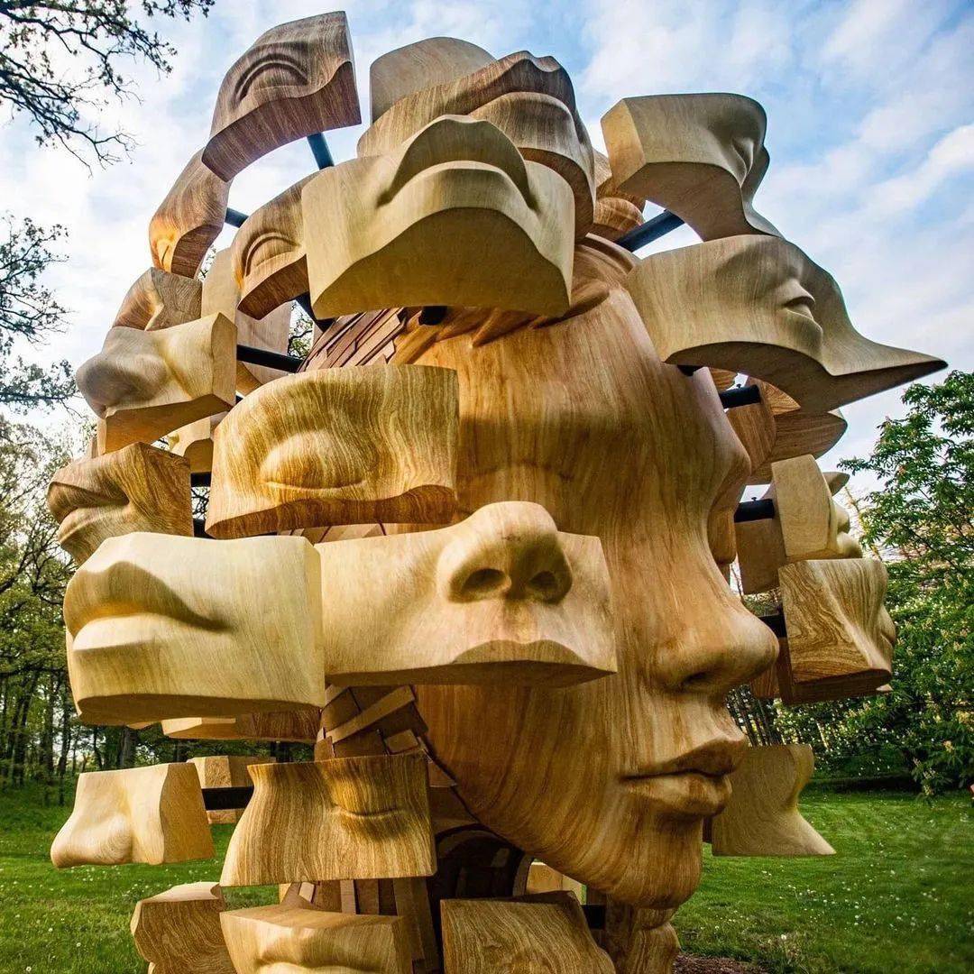 "我撕裂自己,孕育生命",探寻人与自然连接的巨型雕塑