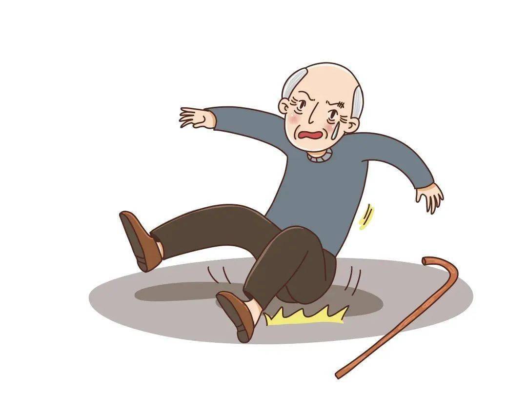 站起来第三种情况就是斜坡(往往还会结点冰),下雪天是很容易滑倒的