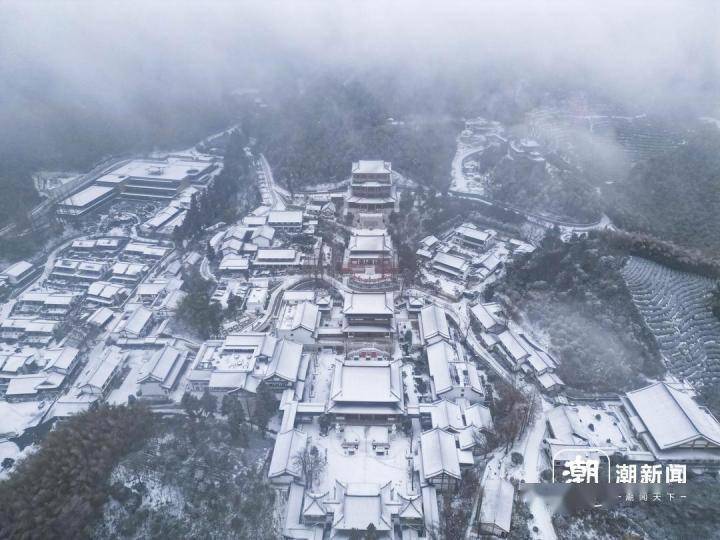 徑山寺雪景美如畫_美景_餘杭_建築物