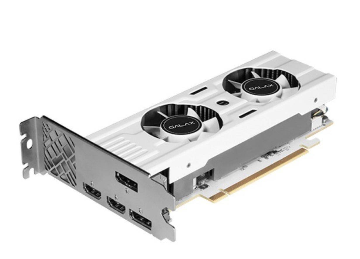 影驰推出 galax rtx 3050 6gb lp white 显卡:纯白 pcb,双风扇_方面