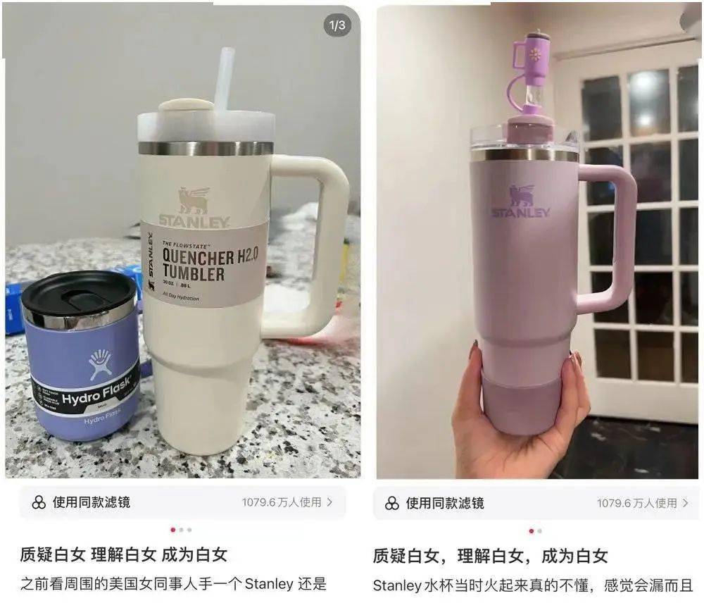 小红书上的中产女孩,都梦想"成为白女"_stanley_保温杯_酸奶
