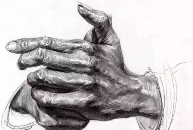 画人难画手,只要画好不同角度的手考试就能加10分_素描_手部_基础