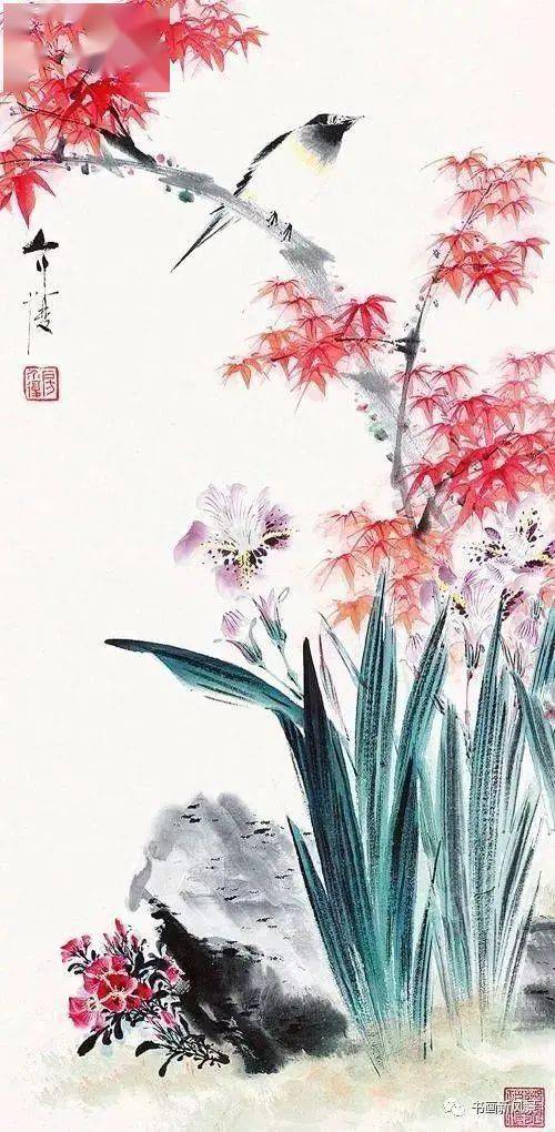 他的花鸟,美艳极啦!_作品_国画_创作