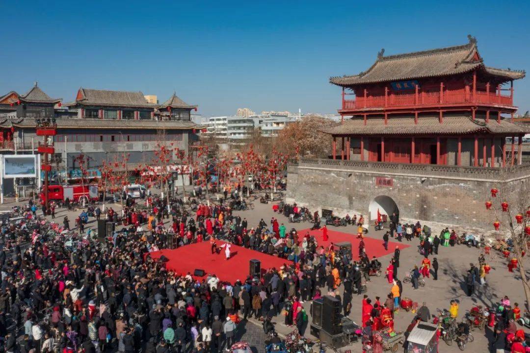 邢州古城人如流,夜如昼_清风楼_市民_节日