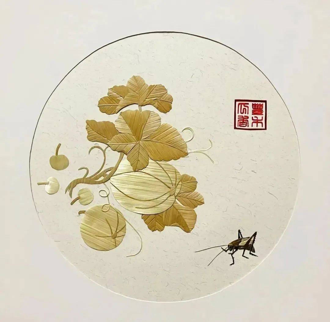 麦秆作画 点草成金