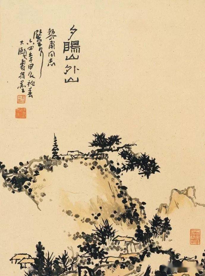 潘天寿 用色之极境!_昙花_波罗_般若