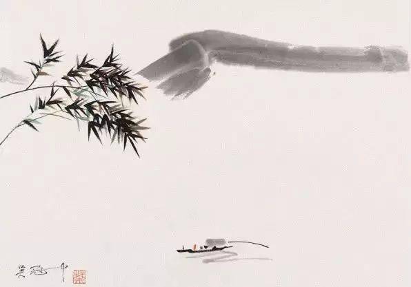 吴冠中画的竹,太美了_竹林_漓江_人家