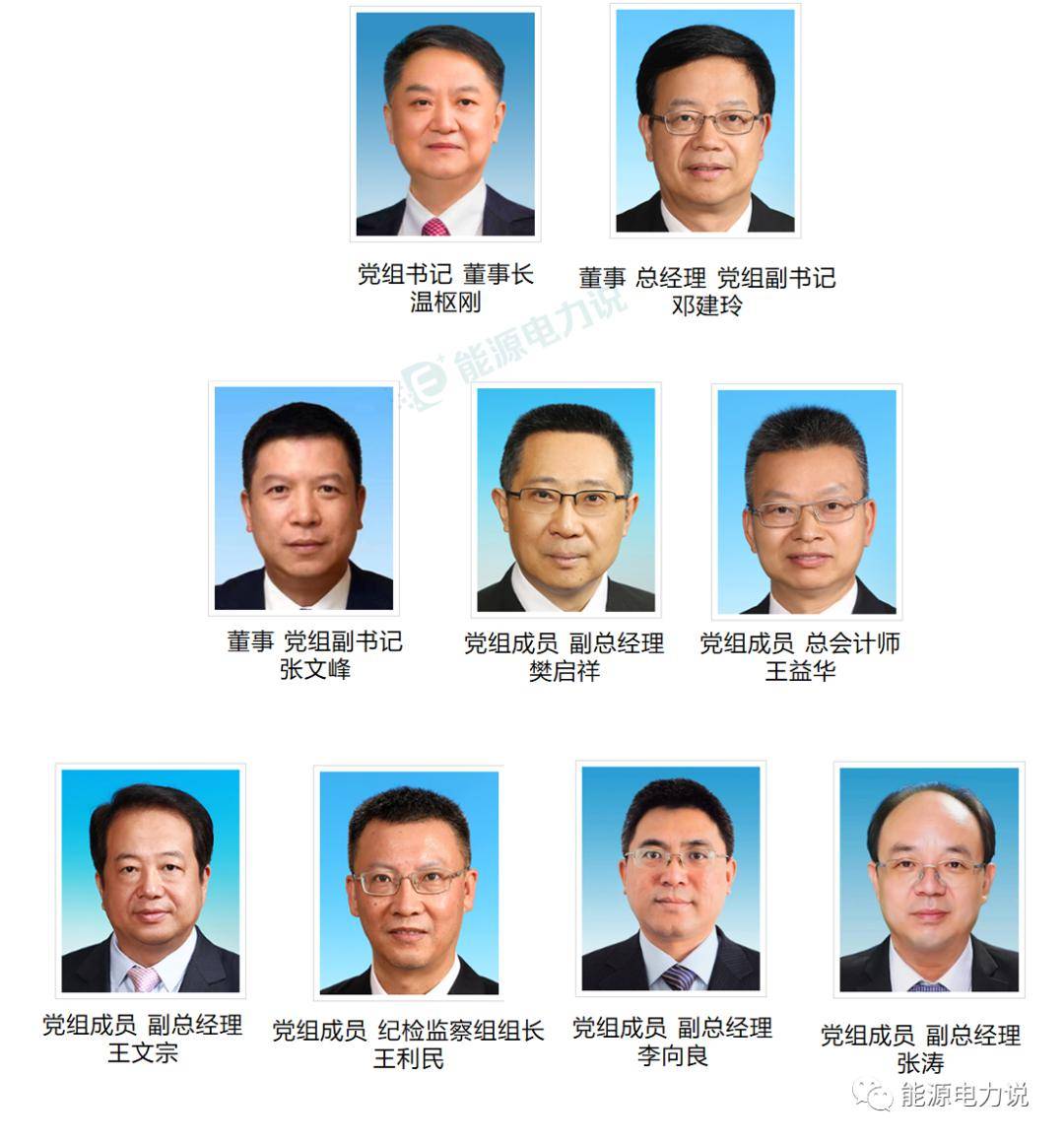 19家能源央企最新领导层名单_投资集团_国家_领导班子