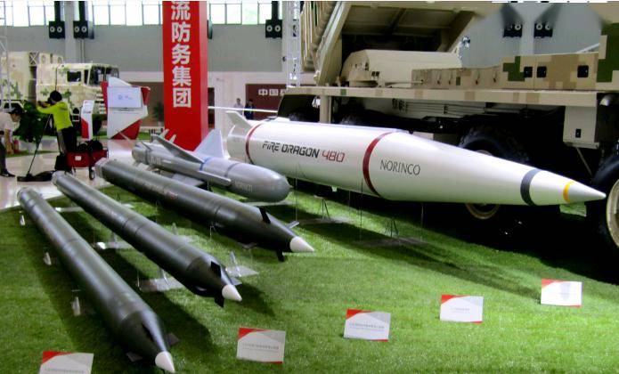 此外,中国近年还为远程火箭炮研制了"火龙"系列火箭弹/导弹,它们灿妹