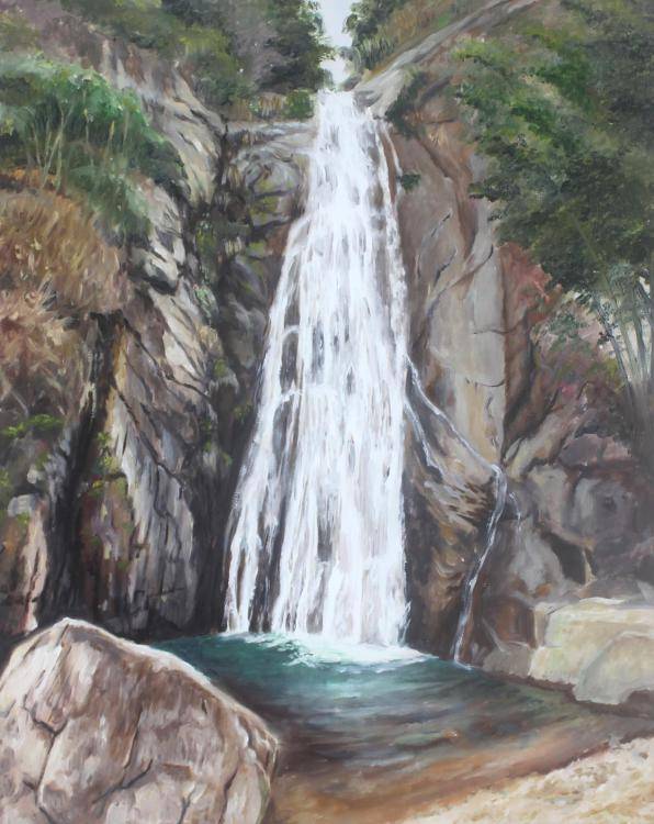 白水冲瀑布地处余姚市梁弄镇南,让贤村的村委会东面,每当雨季过后