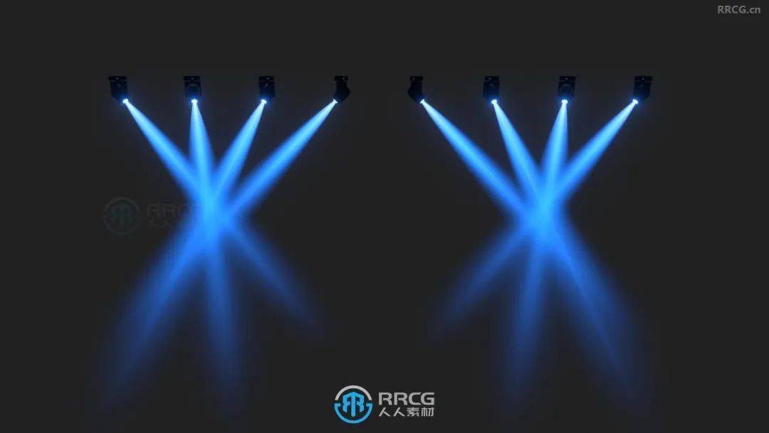 stage lighting kit舞台灯光套件blender插件_效果