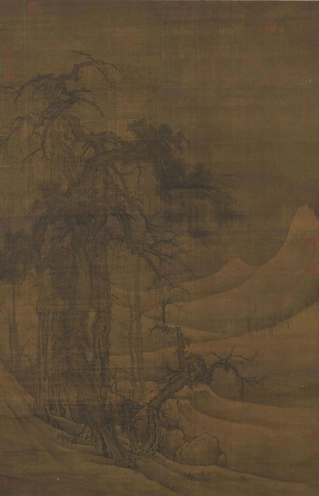 中国历代名家笔下的寒林图_李成_平远_山水画