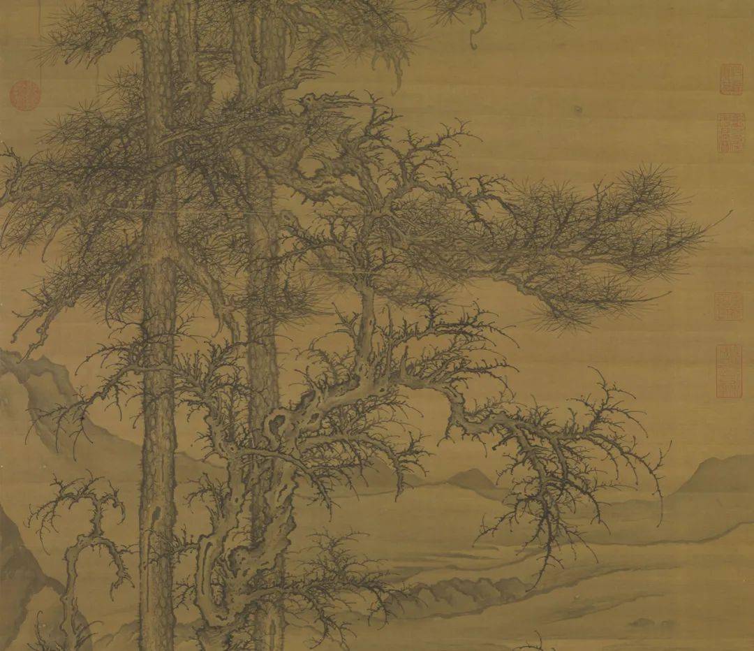 中国历代名家笔下的寒林图_李成_平远_山水画