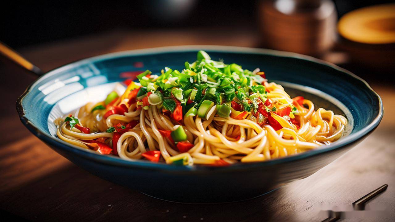 面条筋道,葱香扑鼻,探索葱油拌面的魅力所在,解馋味美又饱腹_美食