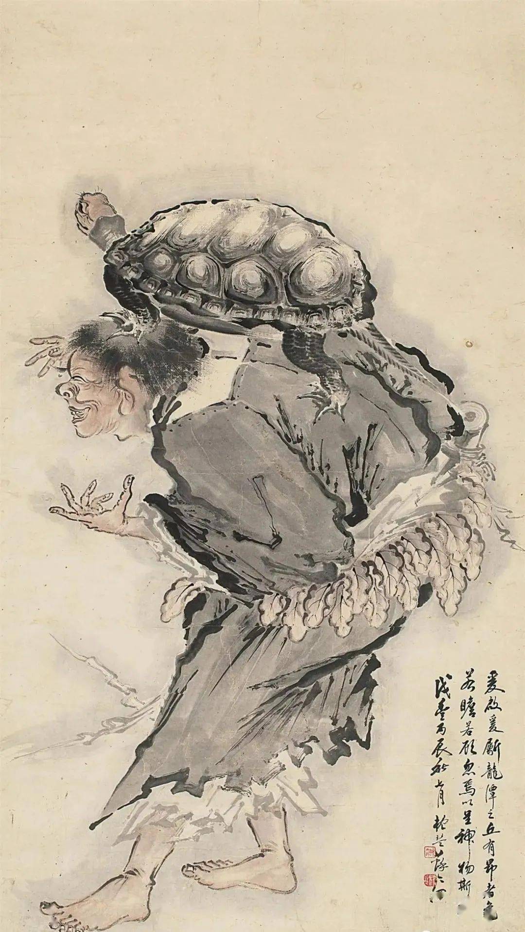 这大写意人物,丝丝入扣,笔笔传神_苏六朋_市井_山水