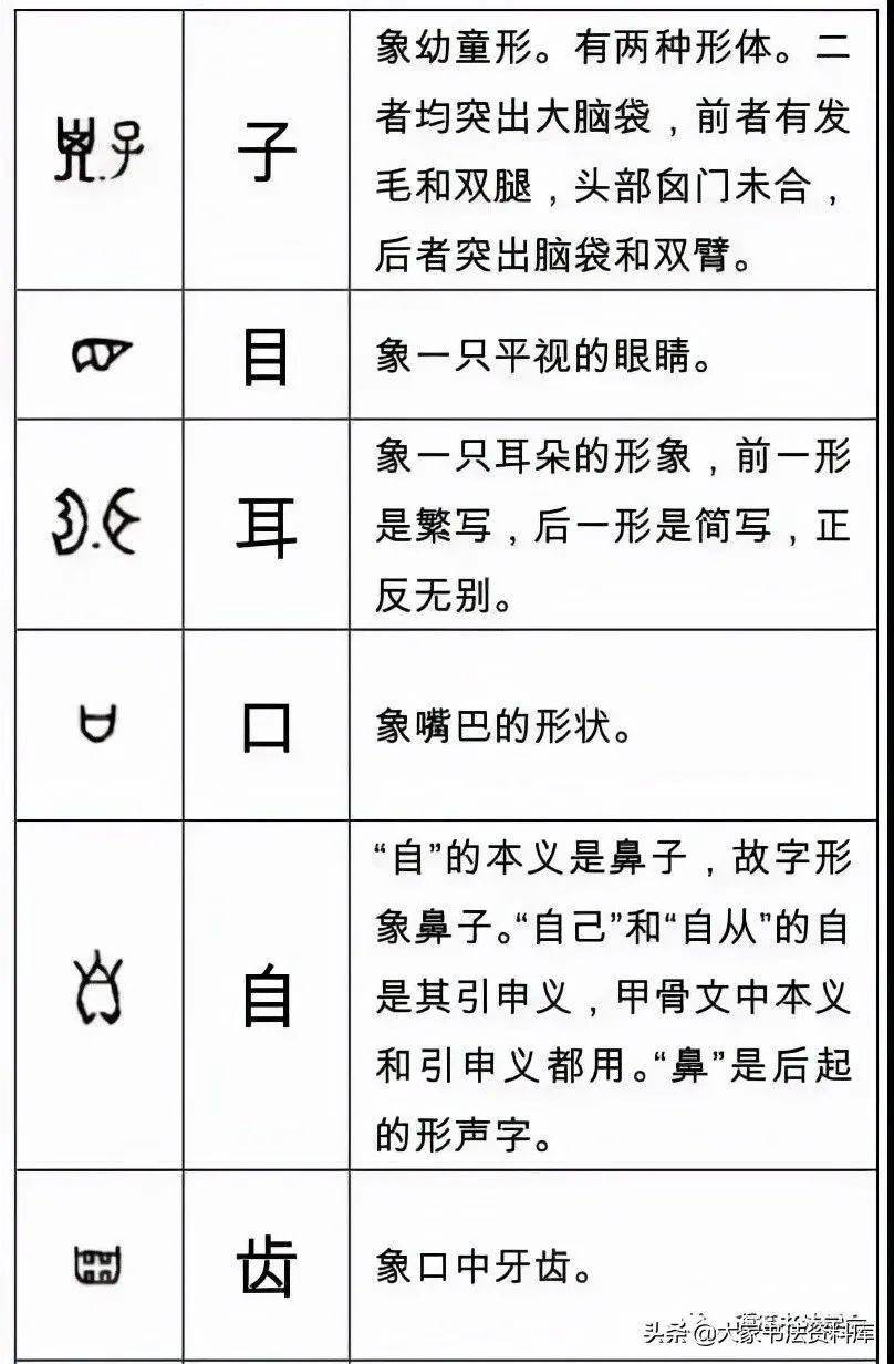 象形字大全图片图片