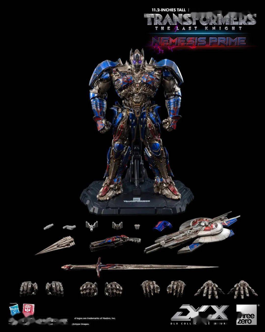 新品预定~ threezero 3a 11.2寸 变形金刚最后的骑士 dlx 擎天柱 3z05