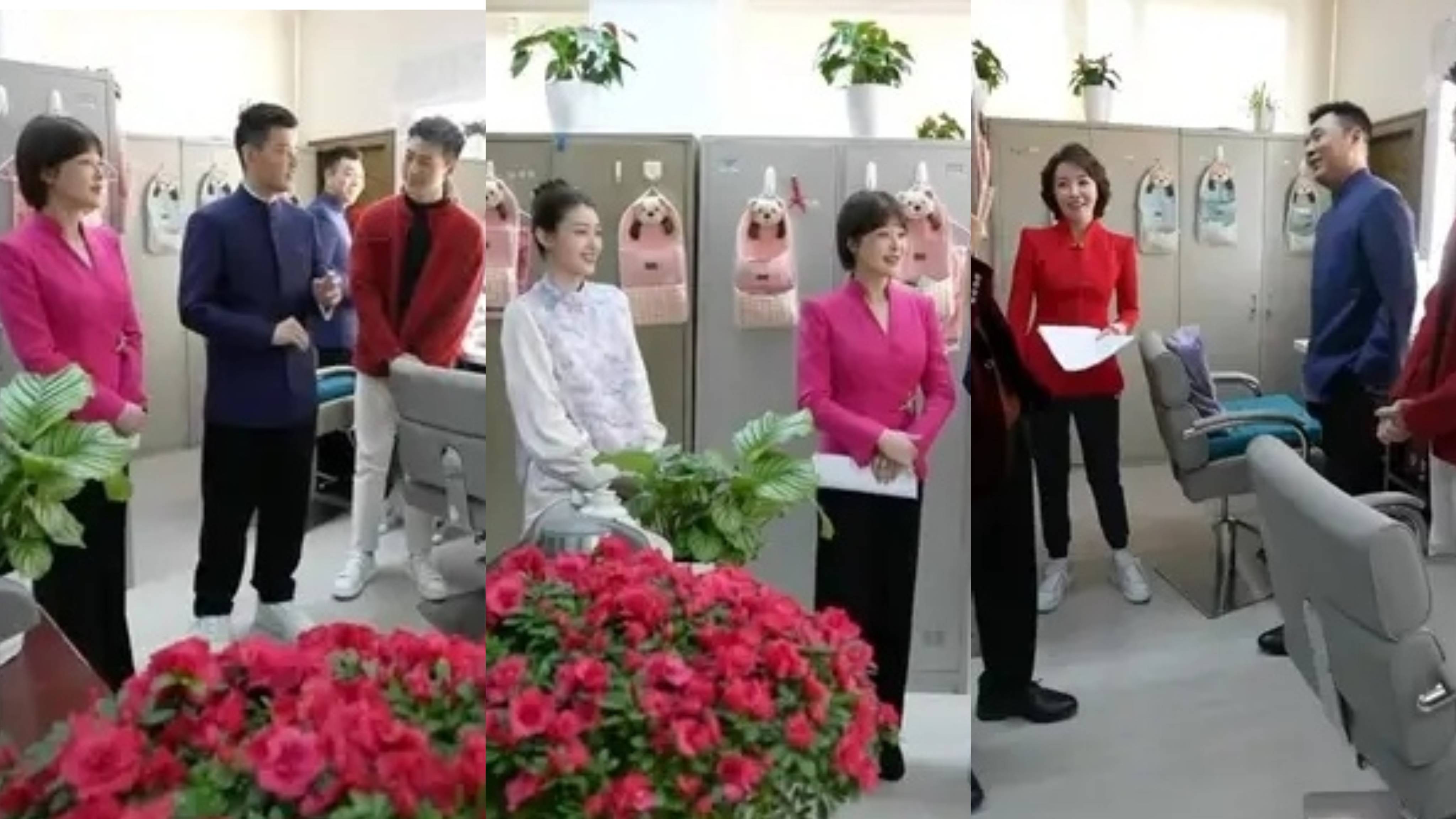 附送彩蛋一张,除夕《新闻来了》直播画面,可以看到部分新闻主播穿中式