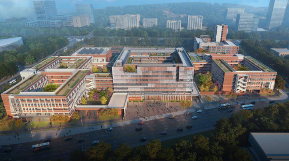 学校位于黄龙北大道西侧,丰美路东侧,霞美街南侧,占地面积约106亩,总