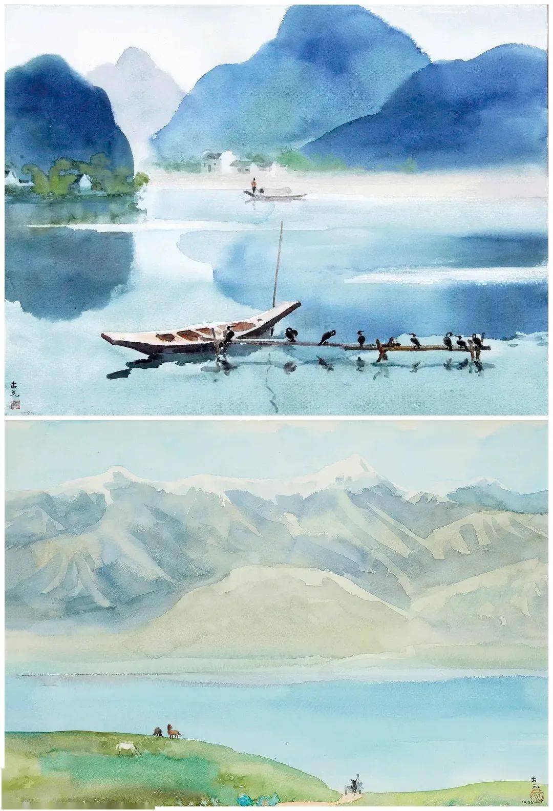 润物细无声 | 古元·关于春天的水彩画欣赏
